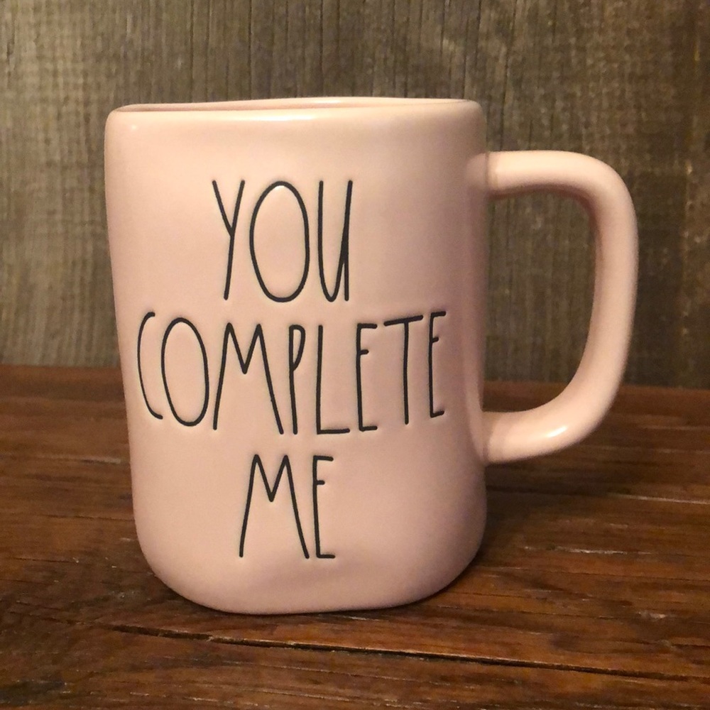 Rae Dunn Pink You Complete Me Mug